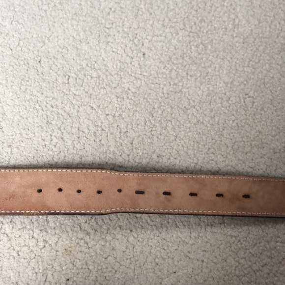 El Charro Vintage Leather Floral Hand Painted Silver Buckle Belt